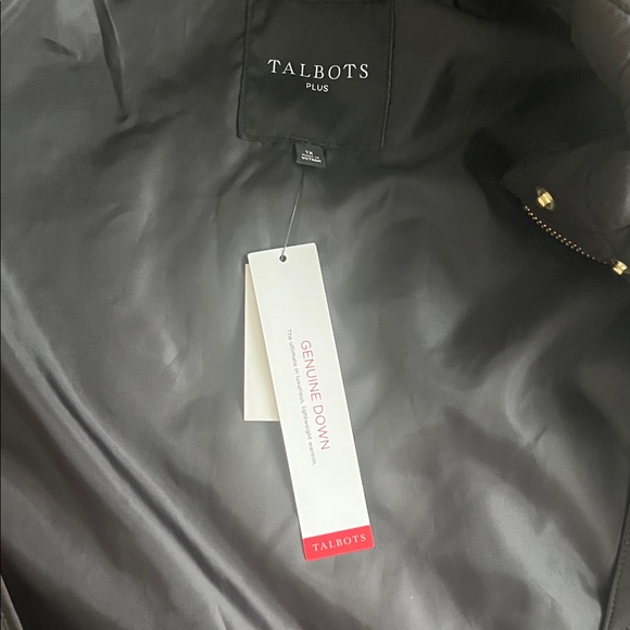 Talbots Black Vest with Gold Accents - Picture 3 of 12